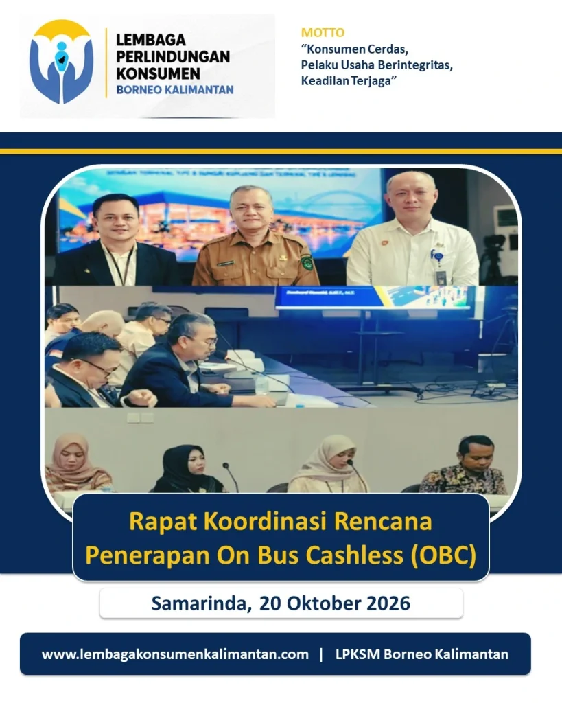 Rapat Koordinasi Rencana Penerapan On Bus Cashless Dishub Kaltim dan LPKSM Borneo Kalimantan